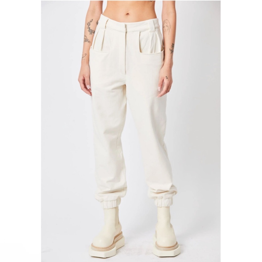 THOM‎ KROM W St 319 sweatpants jogger styleTrousers Bone In White